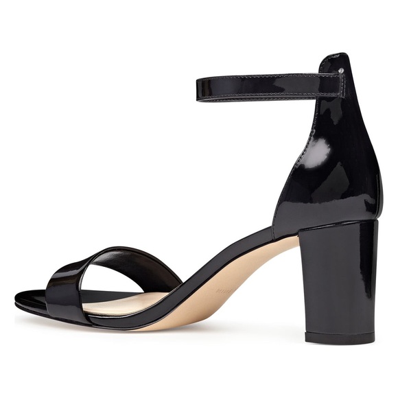 🌻 HOST PICK 🌻 ♠️ Nine West Black Pruce Ankle Strap Black Heel Sandals ♠️ - Picture 2 of 10